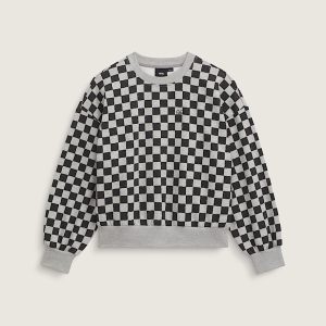 Checkerboard Retro Crew Sweatshirt