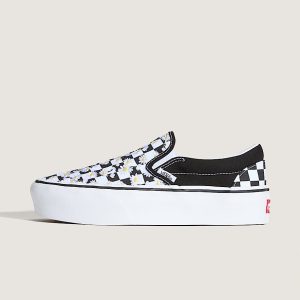 Classic Slip-On Platform Checkerboard Shoe